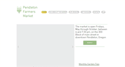 Desktop Screenshot of pendletonfarmersmarket.net