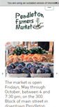 Mobile Screenshot of pendletonfarmersmarket.net